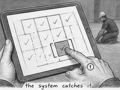 Frame 8. The catch